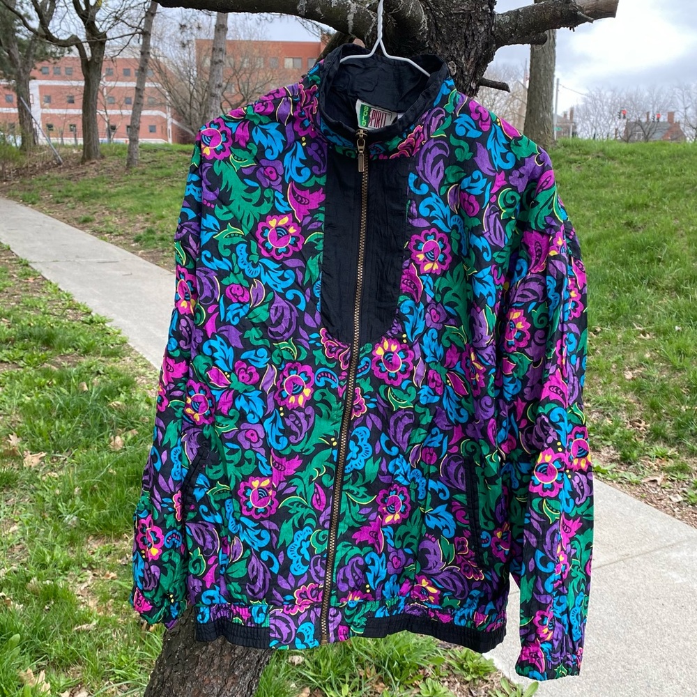 VINTAGE BOLD SPIRIT 90s WINDBREAKER SIZE LARGE